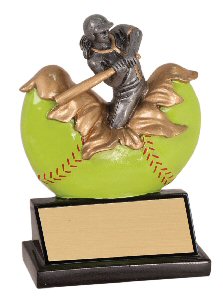 Xploding Female Softball Resin Trophy