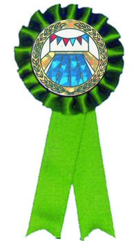 Green Rosette Swim Ribbon