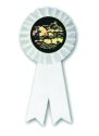 White Rosette Swim Ribbon