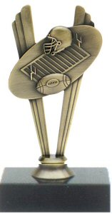 Football Theme Metal Trophy