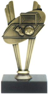 Soccer Theme Metal Trophy