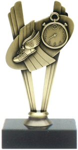 Track Theme Metal Trophy