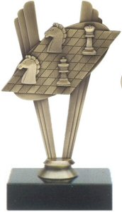 Chess Theme Metal Trophy