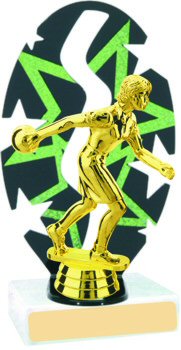 Stars Backdrop Bowling Trophy