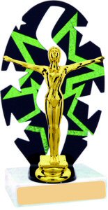 Stars Backdrop Gymnastics Trophy