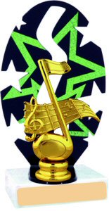 Stars Backdrop Music Trophy