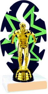 Stars Backdrop Swimming Trophy