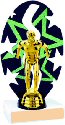 Stars Backdrop Swimming Trophy