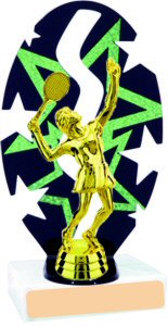 Stars Backdrop Tennis Trophy