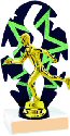 Stars Backdrop Running Trophy