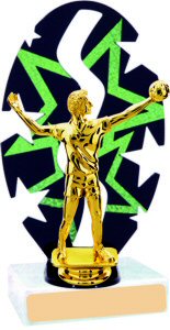Stars Backdrop Volleyball Trophy