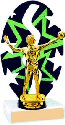 Stars Backdrop Volleyball Trophy