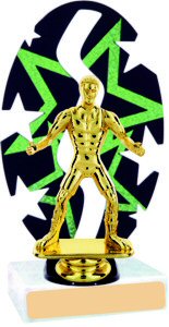 Stars Backdrop Wrestling Trophy