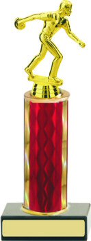Diamond Hologram Bowling Trophy