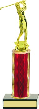 Diamond Hologram Golf Trophy