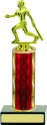 Diamond Hologram Round Column Softball Trophy