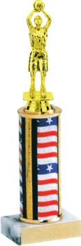 Traditional Column Basketball Trophy