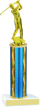 White Marble Traditional Golf Trophy