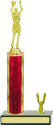 Diamond Hologram Column Basketball Trophy with Trim