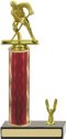 Diamond Hologram Column Hockey Trophy with Trim