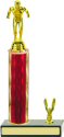 Diamond Hologram Column Swimming Trophy with Trim