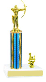 Prism Hologram Column Archery Trophy with Trim