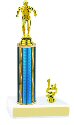Prism Round Column Swimming Trophy with Trim