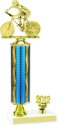 Prism Cycling Trophy with Pedestal and Trim