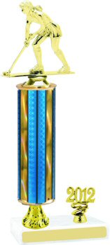 Prism Hologram Field Hockey Trophy with Pedestal and Trim