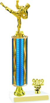 Prism Martial Arts Trophy with Pedestal and Trim