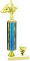 Prism Snowmobile Trophy with Pedestal and Trim