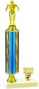 Prism Round Column Swim Trophy with Pedestal and Trim