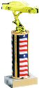 Traditional Round Column Auto Racing Trophy