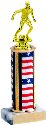 Flag Series Round Column Soccer Trophy