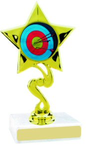 Star Insert Participation Archery Trophy