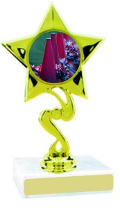 Star Insert Participation Cheerleading Trophy