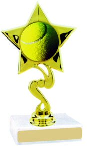 Star Insert Participation Tennis Trophy
