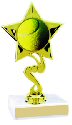 Star Insert Participation Tennis Trophy