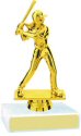 Softball Figure on a Base Trophy