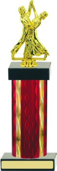 Diamond Hologram Wide Column Dancing Trophy