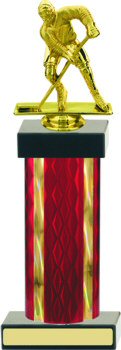 Diamond Hologram Wide Column Hockey Trophy