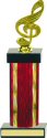 Diamond Hologram Wide Column Music Trophy