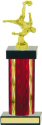 Diamond Hologram Wide Column Soccer Trophy