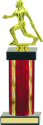 Diamond Hologram Wide Column Softball Trophy