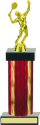 Diamond Hologram Wide Column Tennis Trophy