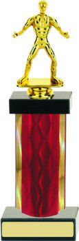 Diamond Wide Column Wrestling Trophy