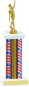 Flag Series Wide Column Baton Twirling Trophy