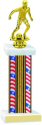 Flag Series Wide Column Soccer Trophy with Trim
