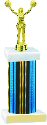 Prism Hologram Wide Column Cheerleading Trophy
