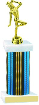 Prism Wide Column Dancing Trophy